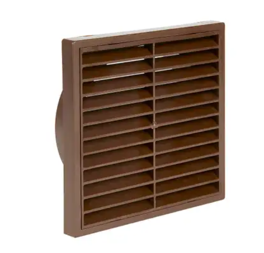 4" FIXED GRILL BROWN